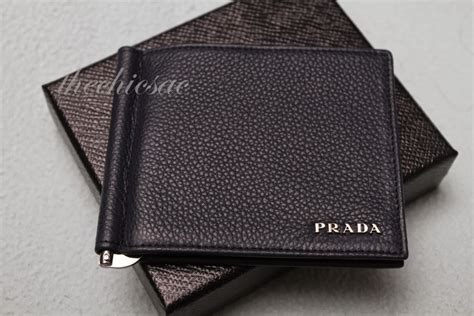 prada wallet men tessuto men wallet|prada wallet with money clip.